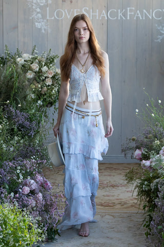 Avra Top in Chapparal Blue