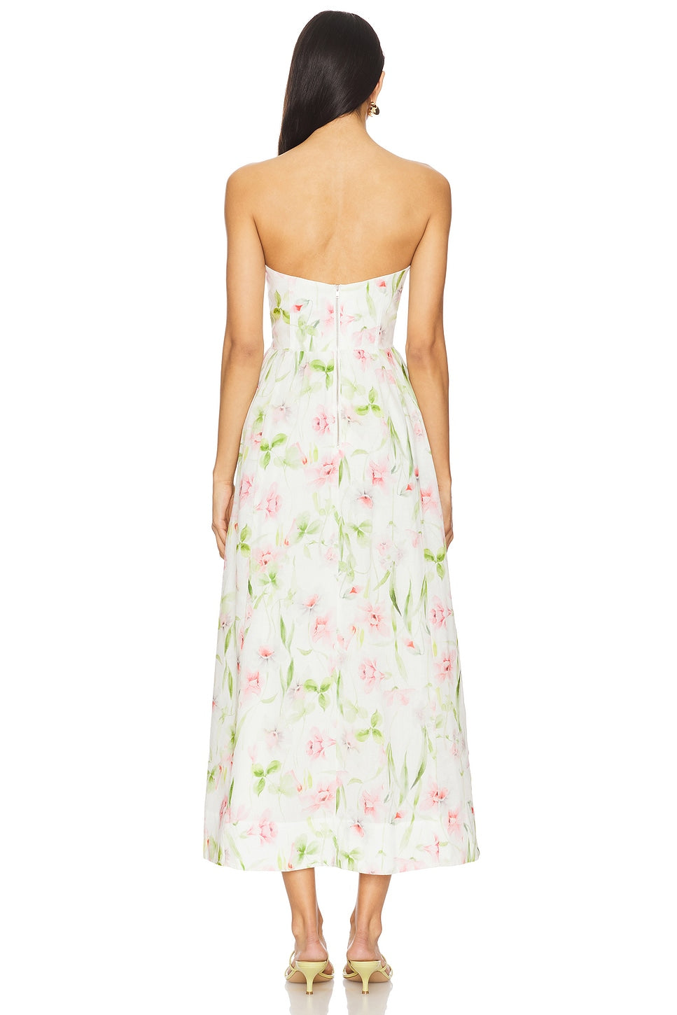 Lola Corset Midi Dress in White – Cattivo