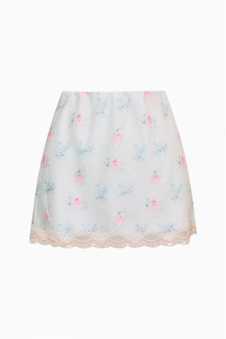 Bernes Mini Satin Slip Skirt