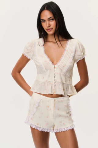 Adina Short in Calico Peach