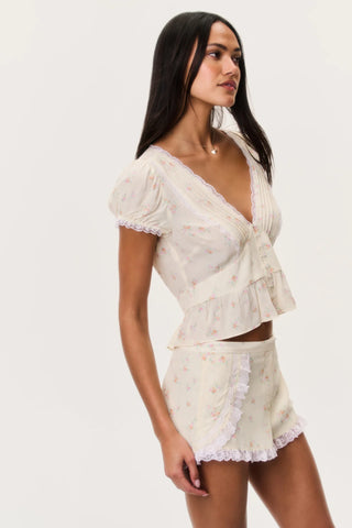Adina Short in Calico Peach