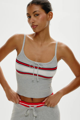 Barrymore Knit Tank in Mochi Stripe