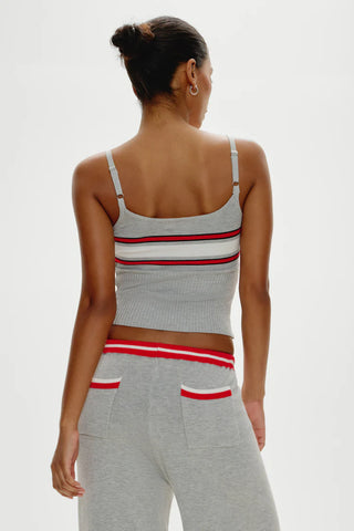 Barrymore Knit Tank in Mochi Stripe