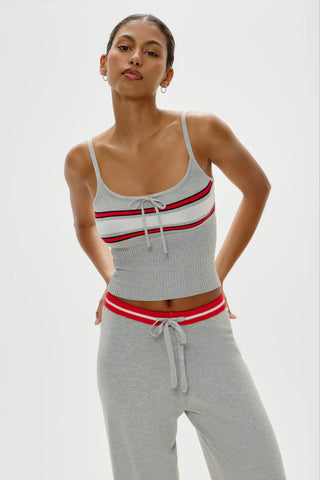 Barrymore Knit Tank in Mochi Stripe