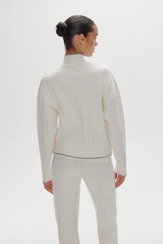 Bea Cloud Knit Zip Up Sweater