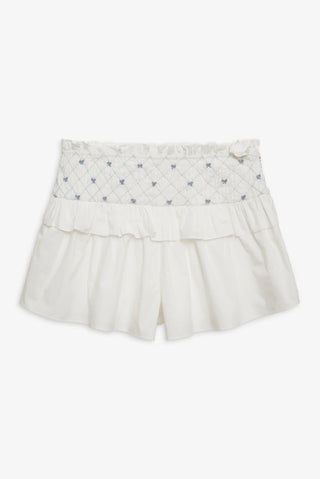 Birdie Bow Smocked Short