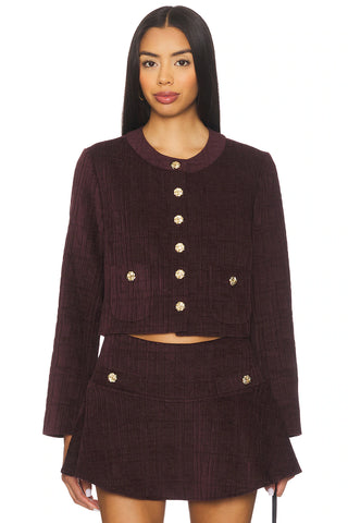 Braswell Jacket in Aubergine