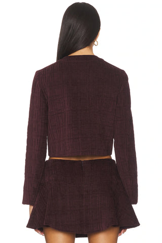Braswell Jacket in Aubergine