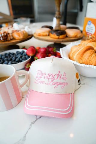 Brunch is My Love Language Vintage Trucker Hat