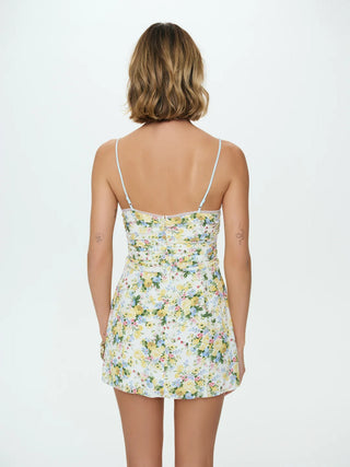 Marigold Floral Mini Dress
