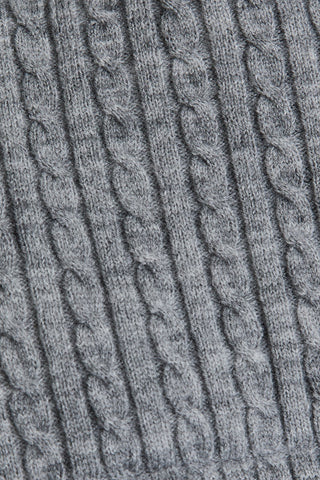 Cable Knit Puffer Vest