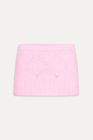Cali Cloud Cable Knit Skort