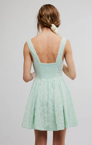 Can't Help It Mini Dress in Mint
