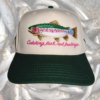 Catching Fish Not Feelings Trucker Hat
