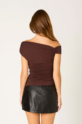 Chemtrails One Shoulder Top