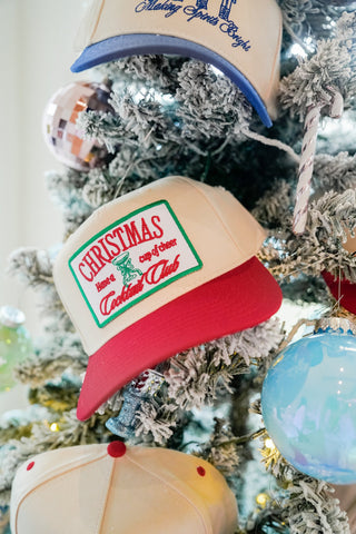 Christmas Cocktail Club Vintage Trucker Hat