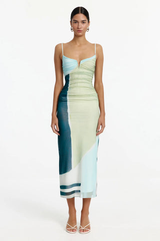 Yusra Mesh Midi Dress