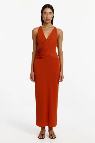 Jolie Maxi Dress in Terracotta