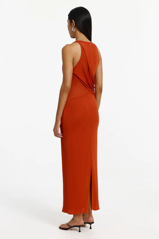 Jolie Maxi Dress in Terracotta
