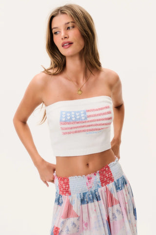 Deserae Sparkle Americana Tube Top