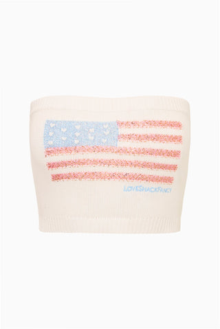 Deserae Sparkle Americana Tube Top