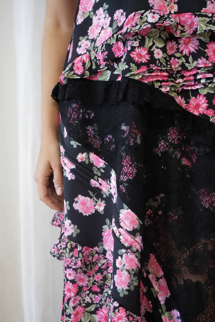 For Love & Lemons Rosalyn Maxi Dress in Black Cattivo For Love & Lemons Rosalyn Maxi Dress in Black Cattivo