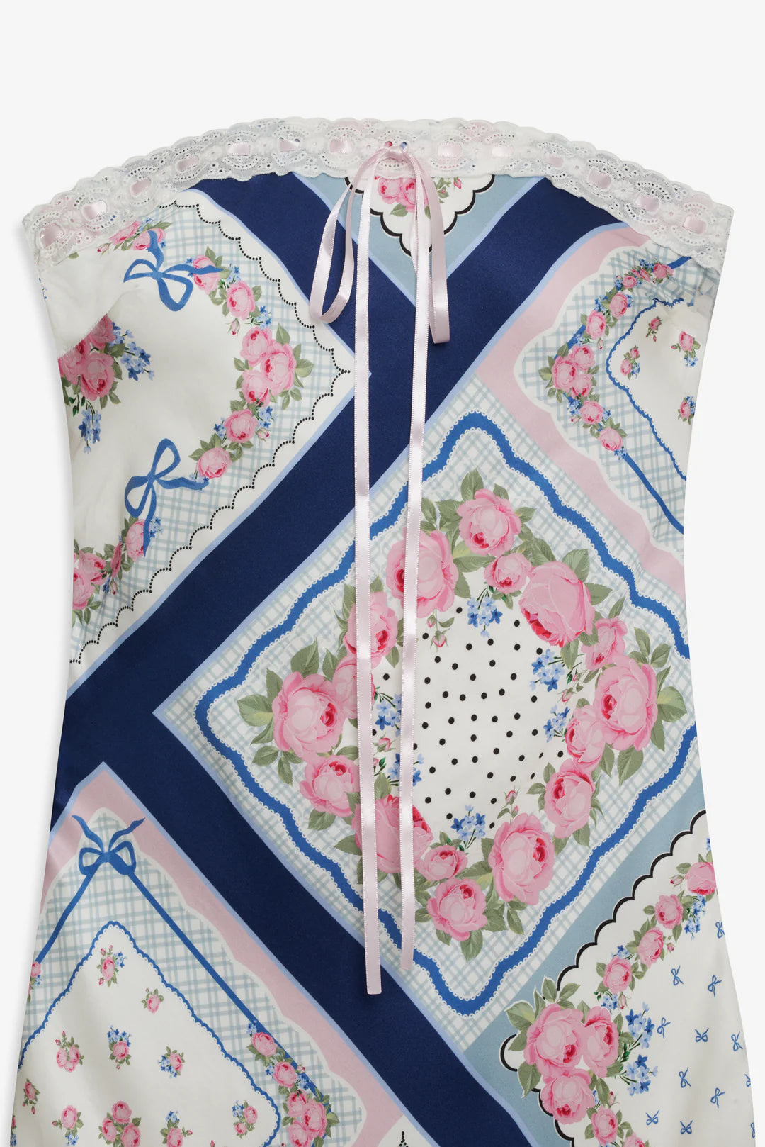 daisy mae midi dress For Love & Lemons Daisy Mae Strapless Midi Slip Dress