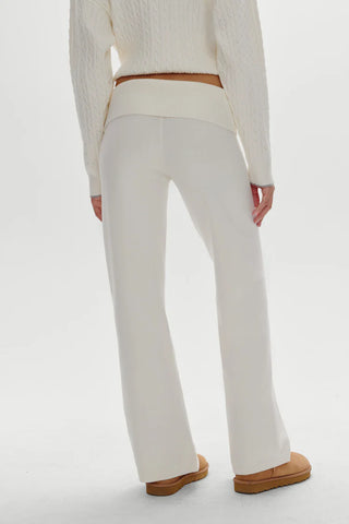 Dawson Knit Foldover Pants in Honeymoon