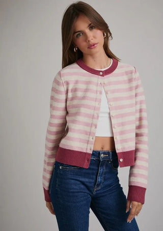 Desiree Striped Cardigan