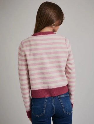 Desiree Striped Cardigan