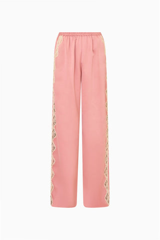Eleska Satin And Lace Pant