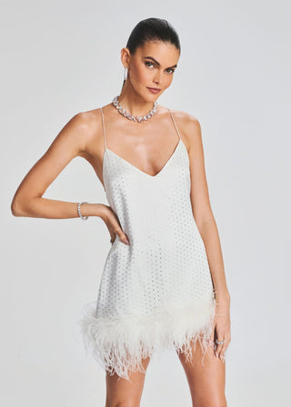 Retrofete Susana Feather Dress