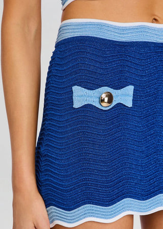 Mikayla Knit Skirt in Santorini
