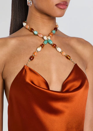 Marve Dress in Rust