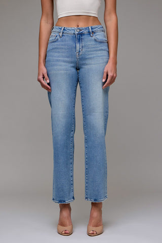 Ella Mid Rise Classic Straight Jean