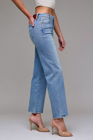 Ella Mid Rise Classic Straight Jean