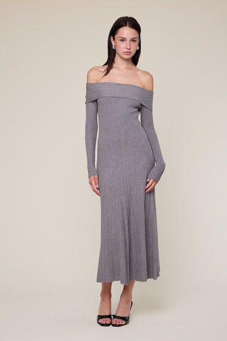 Elsie Off Shoulder Knit Dress, S Elsie Off Shoulder Knit Dress, S