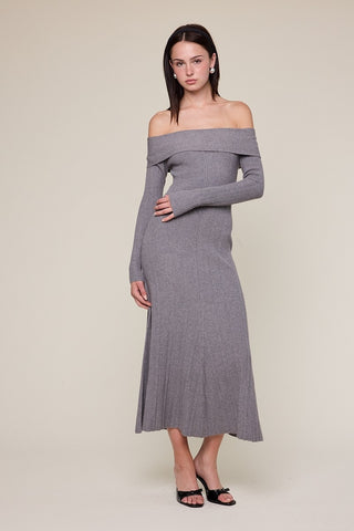 Elsie Off Shoulder Knit Dress, S Elsie Off Shoulder Knit Dress, S