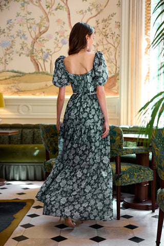 The Emma Dress in Emerald Peony