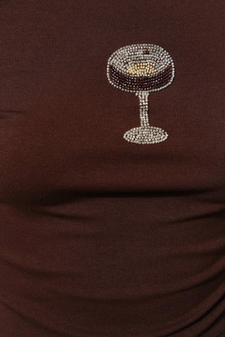 Espresso Martini Beaded Top