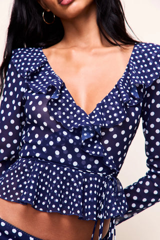 Mallorca Ruffle Wrap Top