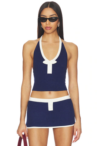 Caroline Top in Navy