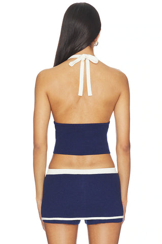 Caroline Top in Navy