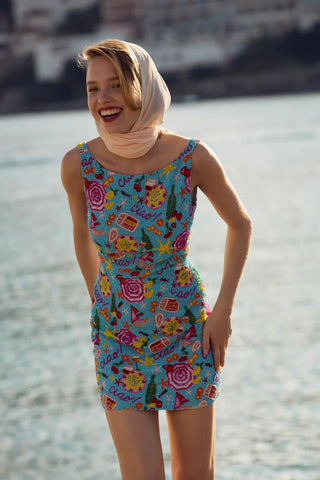 Ciao Beaded Mini Dress