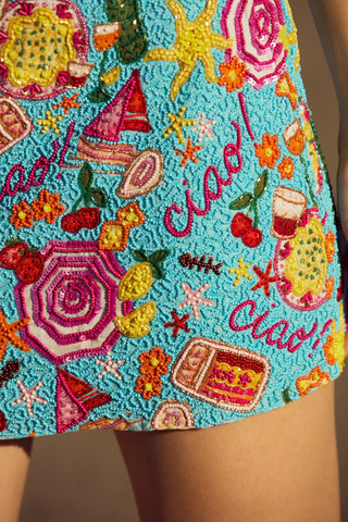 Ciao Beaded Mini Dress