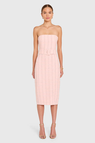Fae Midi Dress in Charlotte Tweed