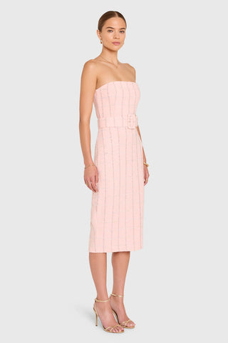 Fae Midi Dress in Charlotte Tweed