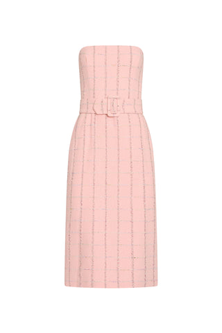 Fae Midi Dress in Charlotte Tweed