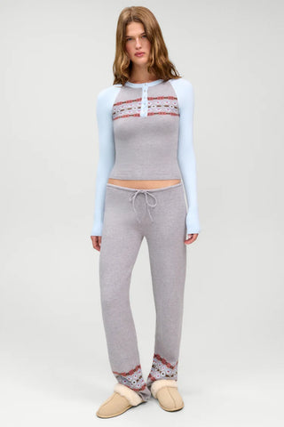 Darling Cloud Knit Long Sleeve Henley