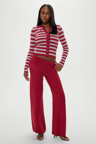 Lenon Cloud Knit Sweater in Collegiate Stripe